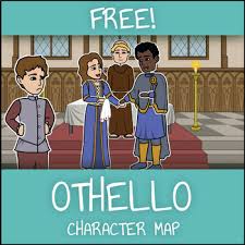 free othello character map worksheet