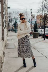 Top Outfit Street Style Leopard Print 2019 Winter Skirt Outfit Leopard Print Skirt Leopard Skirt Outfit