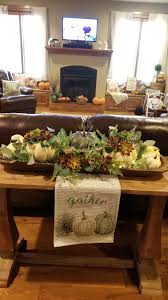 Wood Dough Bowl Decor Fall Table Centerpieces Farmhouse Table Centerpieces Fall Table