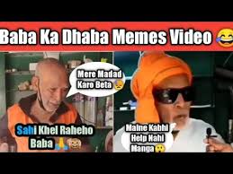 In that video couple where crying and makingan appeal to everyone to come and visit there places and eat here. Baba Ka Dhaba Meme Video Baba Ka Dhabha Attitude Gaurav Wasan Youtube