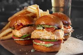 Take A Look At These Salmon Sliders At Bar Louie Bolingbrook Kentsdeals Salmon Sliders Recipe Food Salmon Burgers
