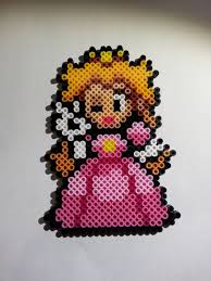 8 Bit Princess Peach Perler Art 5 00 Via Etsy Perler Art Princess Peach Perler