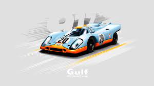 Porsche 917 Vector Porsche 917 Automotive Art Porsche 917 Gulf