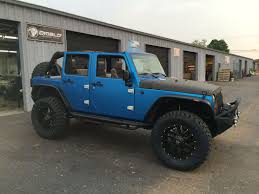 Black And Blue Jeep Wheels Custom Jeep Wrap Using Blue And Black Matte Vinyl Custom Jeep Jeep Accessories Jeep Truck