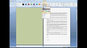Ms word has its default theme set but you can change it anytime. How To Change The Background Color Of A Single Page In Msword Avi Youtube