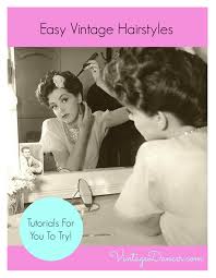 Curly half up vintage hairstyles. Create Easy Vintage Hairstyles
