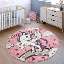 64% wo, 32% co, 4% pa lieferzeit: Kinder Teppich Moderner Spielteppich Einhorn Kaufland De