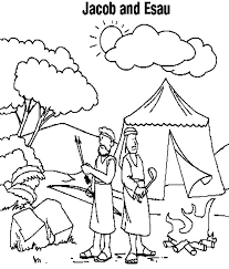 Isaak and rebecca coloring pages. Jacob And Esau Coloring Pages Best Coloring Pages For Kids