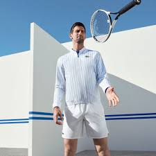 That's a younger nole fo sho. Lacoste Novak Djokovic Shorts Herren Weiss Blau Online Kaufen Tennis Point