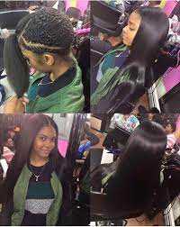 Middle Part Sew In Hair Styles Curly Hair Styles Weave Hairstyles