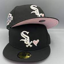 New Era 59fifty Fitted Cap Features A Team Color Fabrication With An Embroidered White Sox Heart Logo On The Front An Emb In 2021 New Era Fitted New Era White Sock