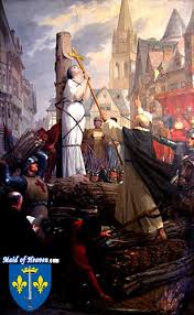 Painting Of Joan Of Arc Being Burned At The Stake In Rouen Be Sure To Visit The Little Museum Across From The Church Joan Of Arc Saint Joan Of Arc Joan