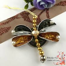 Schmetterling Olive Gold 1111 Basteln Mit Kaffeekapseln Nespressokapseln Basteln Basteln Mit Kronkorken