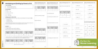 You may vary the numbers of problems on each worksheet from 12 to 25. Multiplying And Dividing By Powers Of 10 Home Learning