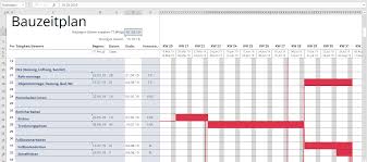 Einfach das startdatum und die dauer eintragen und schon wird farblich im kalender der zeitraum. Haus Sanieren Die Richtige Reihenfolge Mit Bauzeitplan Excel Tabelle