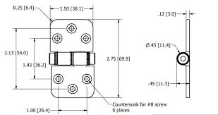 While fitting the 10 hinges i then realized 3 were different & would not fit the holes already drilled. Stainless Steel Top Mounting Friction Hinge 2 75 X 1 5 058 6033