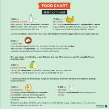 Food Chart For My Six Months Old Baby
