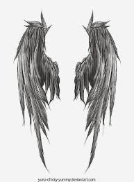 Black And White Angel Wings Tattoo Designs Favorite Dark Wings Tattoo Style Of Angel Wing Tattoos Great Angel Wings Tattoo Wings Tattoo Wing Tattoo Designs