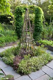 Complete Kitchen Garden Ellen Ecker Ogden Garden Projects Garden Obelisk Rustic Garden Decor