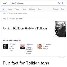 What S Jr R Tolkien S Full Name All Images Videos News Shopping More Settings Tools About 10200000 Results 069 Seconds J R R Tolkien Full Name Jolkien Rolkien Rolkien Tolkien People Also Search