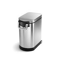 X-Large Pet Food Can, Brushed - Simplehuman