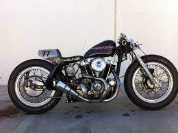 Cafe Racer Harley Ironhead 1000cc Of 1977 With Only 6500 Miles Harley Cafe Racer Vintage Harley Davidson Motorcycles