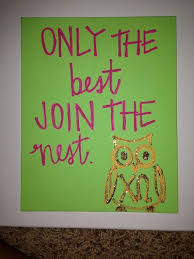 Chi Omega Painting Only The Best Join The Nest Via Etsy Chi Omega Crafts Chi Omega Sorority Chi Omega