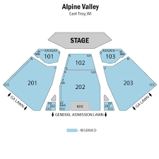 Alpine Valley Shows And Dates Alpine Valley Seating Chart