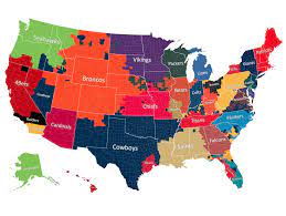 The Most Popular Nfl Team By County Nfl Fans Nfl Teams Nfl Football