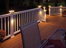 The most common deck post cap material is wood. Pin By Kait Merk On The Great Outdoors Outdoor Deck Lighting Outdoor Deck Lighting Ideas Deck Lighting