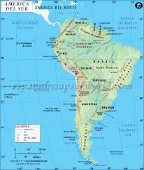 The conmebol sudamericana, named as copa sudamericana is an annual international club football competition organized by conmebol since 2002. Mapa De America Del Sur Mapa De Sur America