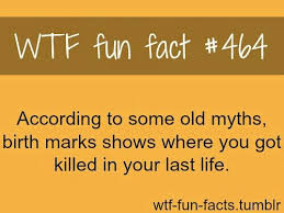 Birthmarks Are Where You Were Killed Pin By Clara Pirela On Life Hacks Facts Fun Facts Funny Facts Wtf Fun Facts