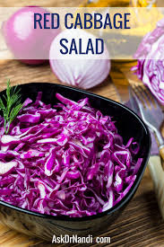 Dr Nandi S Red Cabbage And Spinach Salad Recipe Recipe Cabbage Red Cabbage Salad Spinach Salad Recipes