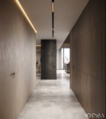 Brutal Apartment On Behance Ceiling Design Bedroom Corridor Design Hallway Designs