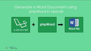 generate a word document using phpword in laravel learn infinity