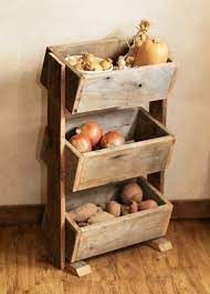 Rustic vegetable bin potato bread box storage cupboard primitive kitchen wooden shelf onion potatoes farmhouse country snacks towels. 10 Potato Onion Storage Bin Ideas Onion Storage Kitchen Organization Kitchen Storage