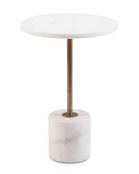 Brass And Marble Martini Side Table Accessories Accessories Amp Botanicals Our Products Side Table Side Table Accessories Table