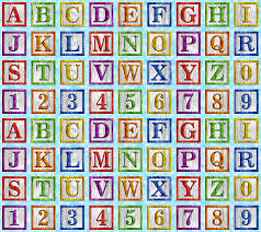 The block alphabet letters below can be generated online for free with our web based letter generators. Equilter Abc Blocks Letters Numbers 37 X 44 Panel Digital Print