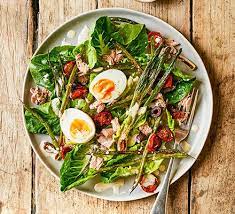 Charred Veg Tuna Nicoise With Creamy Kefir Dressing Recipe Bbc Good Food Recipes Kefir Food