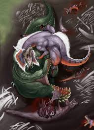 deviljho, great jaggi, capcom, monster hunter (series), battle, blood,  death, eating, epic, monster, no humans, tail - Image View - | Gelbooru -  Free Anime and Hentai Gallery