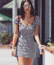 Asos Black And White Gingham Dress Asos Petite Ultimate Smock Dress In Gingham Print At Asos Com Blue Gingham Dress Fashion Gingham Dress