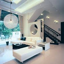 Livingroom Decorated With Modern Lighting
