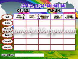 Dengan demikian, anda masih bisa menggunakannya setiap membutuhkan, tetapi relatif terbebas dari distraksi dengan menjauhkan dari pandangan. Cikgu Moka Tempahan Jadual Kelas Carta Organisasi Jadual Bertugas Dan Bunting Pintu Kelas