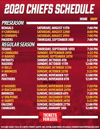 What time is the chiefs game today? Chiefs Printable Schedule Kansas City Chiefs Schedule