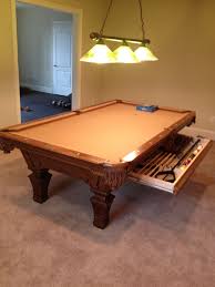 8 Olhausen Hampton With Cue Storage Drawer In A Heritage Mahogany Finish Billiards Room Decor Entertainment Room Design Entertaining House