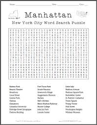 Roles & relationships today's crossword puzzle. Manhattan Nyc Word Search Puzzle Free To Print Pdf File Newyorkcity Kids Word Search Word Find Word Puzzles