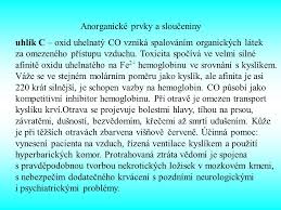 Látka je nebezpečná, proto policie místo pro dopravu na hodinu uzavřela. Anorganicke Prvky A Slouceniny Ppt Stahnout