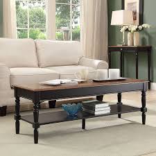 Square rustic country coffee table: Driftwood Convenience Concepts 6042184sdftw French Country Coffee Table Living Room Furniture Tables Urbytus Com