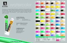 Grumbacher Academy Watercolor Chart Grumbacher Watercolor Watercolour Tutorials