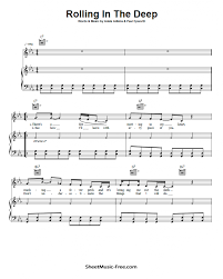 (c) 2011 xl recordings ltd.preorder live at the royal albert hall here: Rolling In The Deep Sheet Music Adele Sheet Music Free